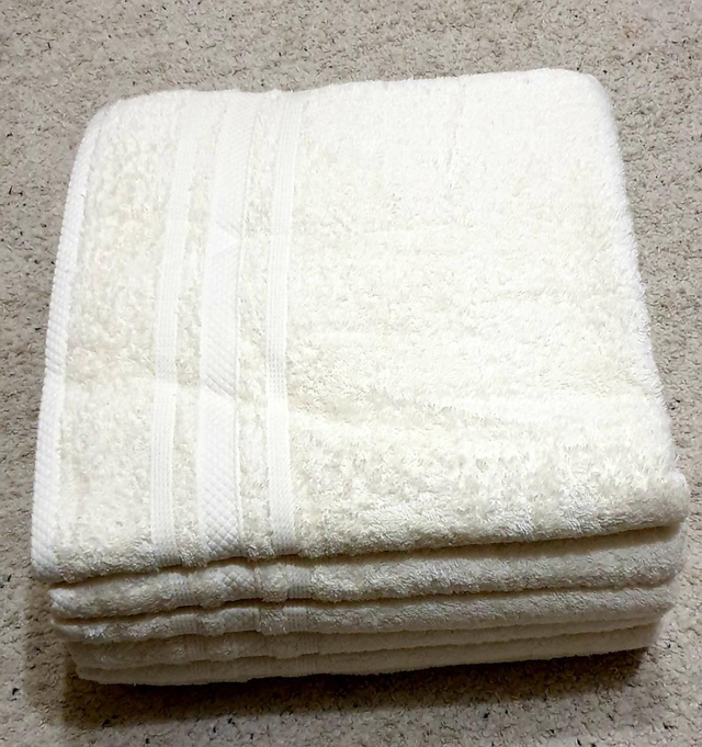 Drap de bain 70x140 Lot 3 pièces beige 