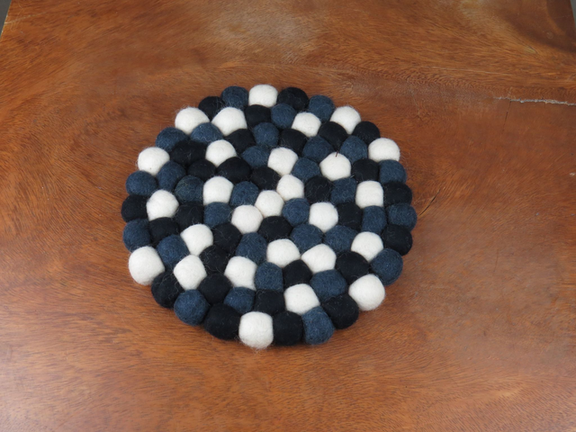 Dessous de plats en laine feutrée