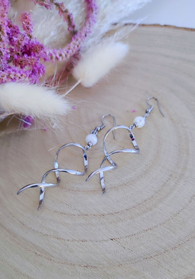 Boucles d'oreilles "Élégance" Nacre