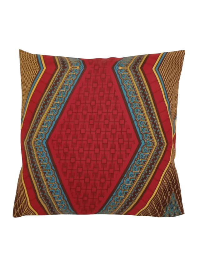 Taie d’Oreiller 40x40 cm en Wax – Fait Main, Unique &amp; Colorée