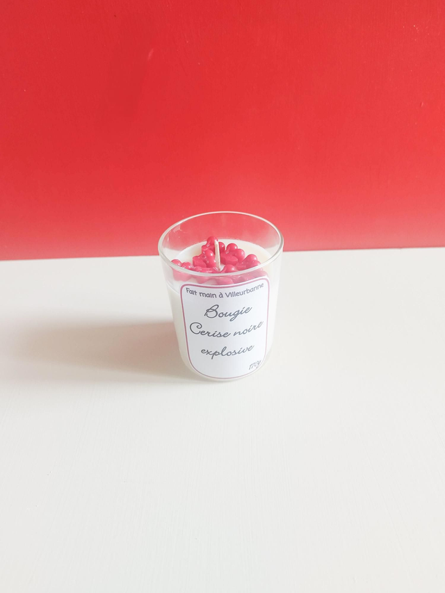 Bougie cerise noire explosive 170g