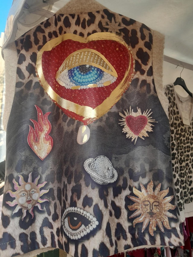 Gilet sans manche oeil mouton