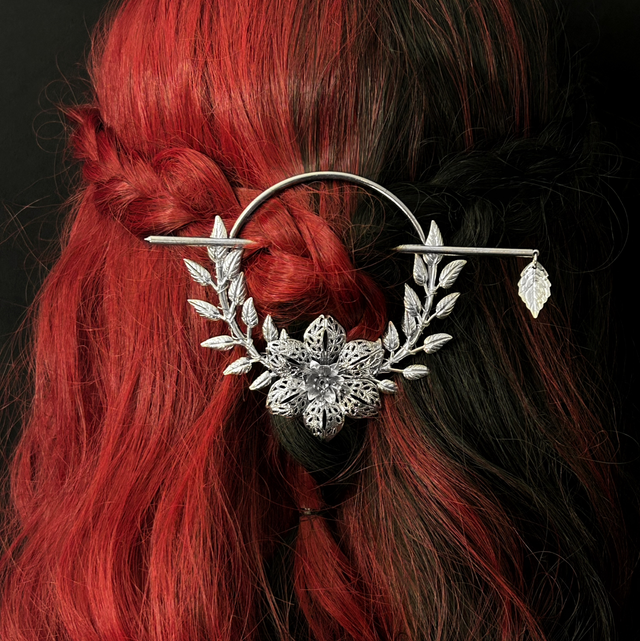 Flora hair stick barette