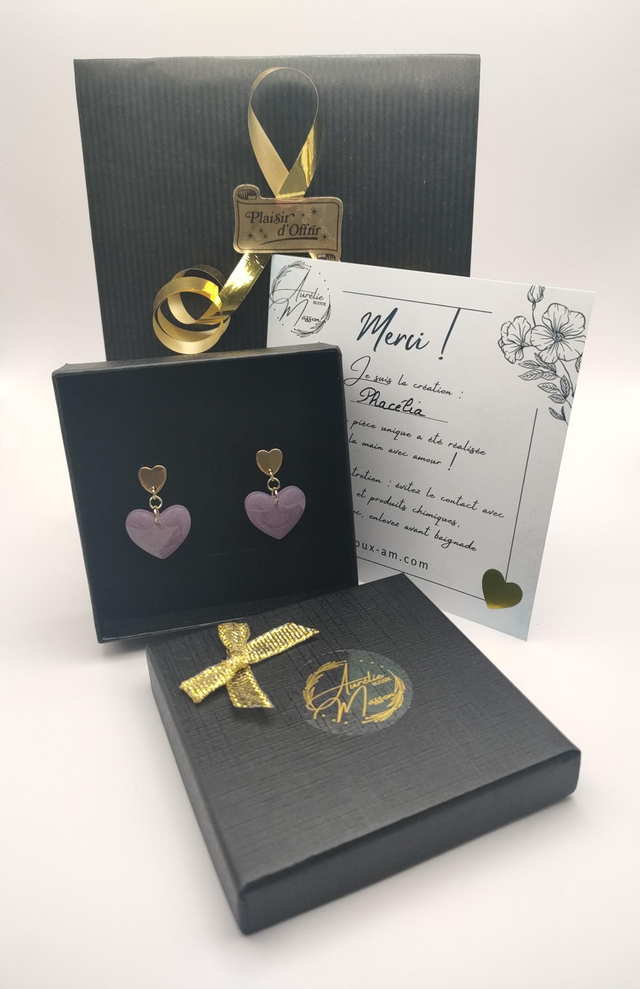 Boucles d'oreilles "Phacelia"