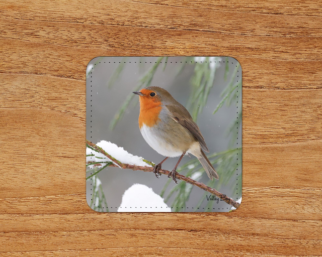 “Christmas Robin” Coaster 