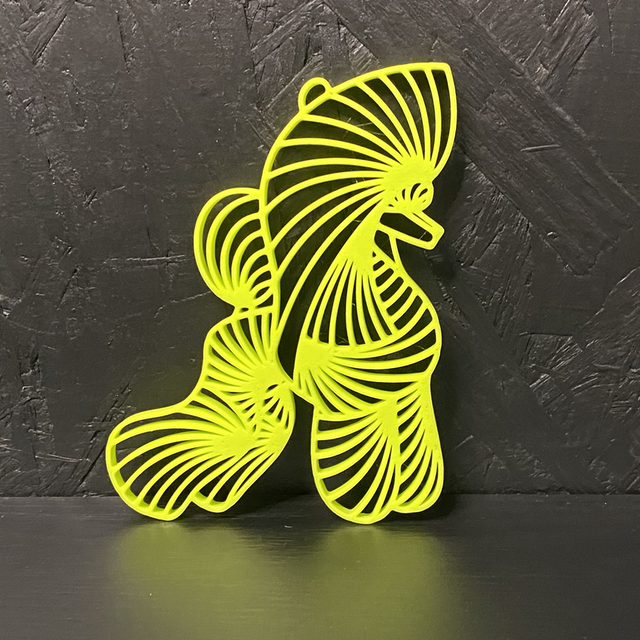 3D - Poodle Puppy Lime