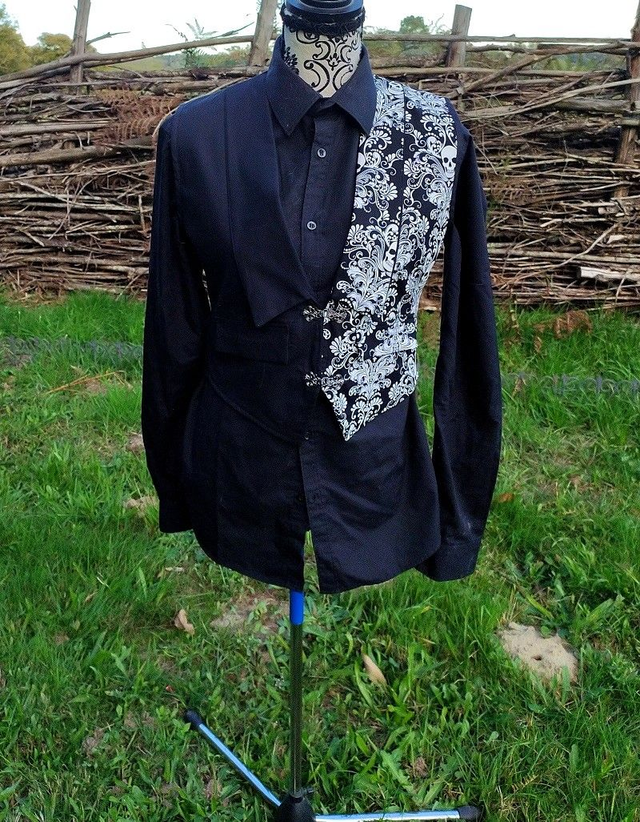 Gilet coton homme motifs Halloween phosphorescents Taille M