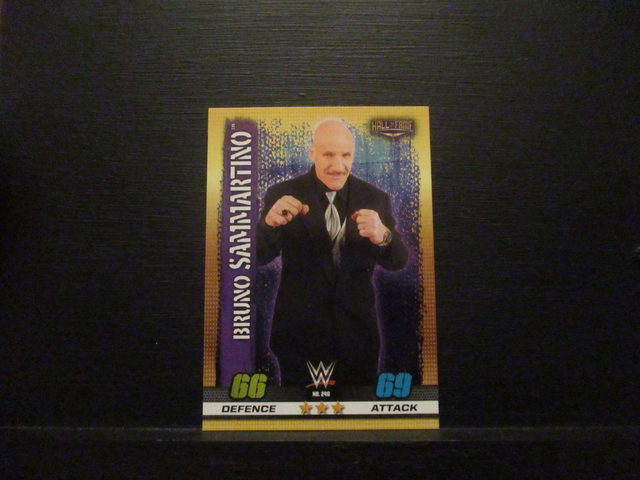 Bruno Sammartino - Hall Of Fame Slam Attax 10th Edition Original Trading Card #248