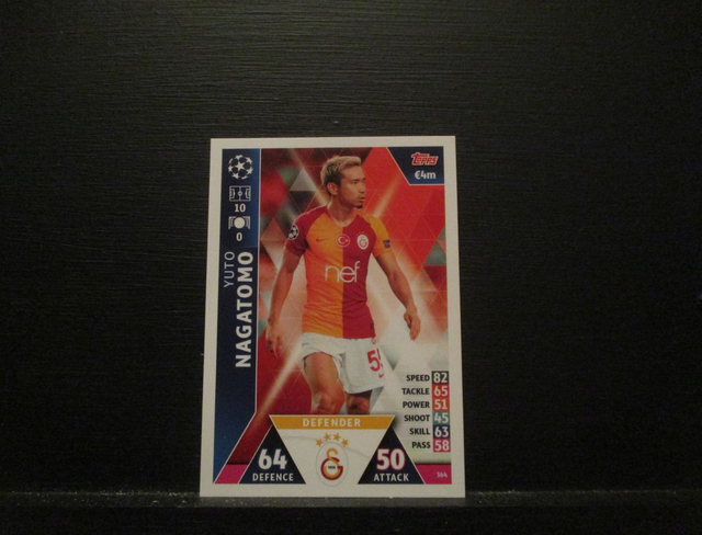 Yuto Nagatomo - UEFA Champions League Match Attax 2018/19 Original Trading Card #364