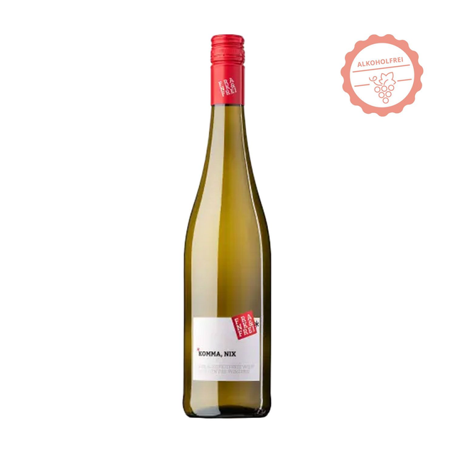 Frank & Frei Komma, Nix Secco Cuvée Bianco trocken Alkoholfrei 