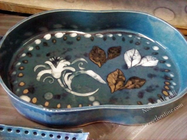 Plat à far en grès - pièce UNIQUE