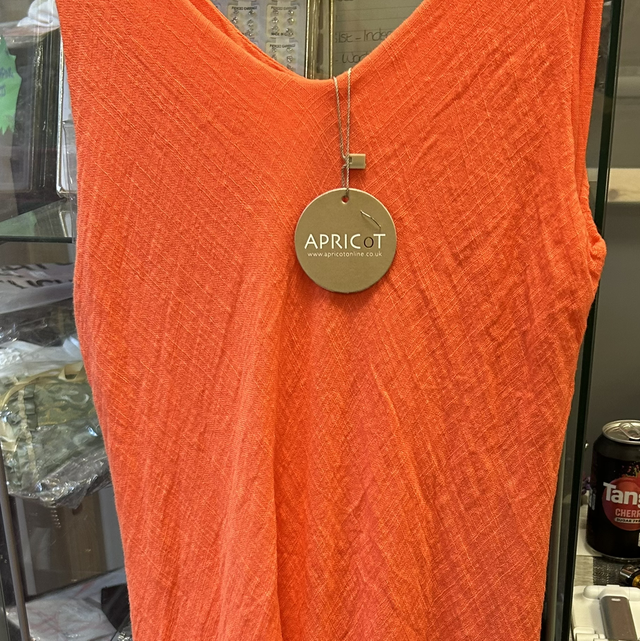 Apricot - Bright Orange Double Layer Dress - Size M/L - RRP £29 - 1935