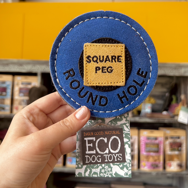 Green & Wilds Square Peg - Round Hole, Eco Dog Toy