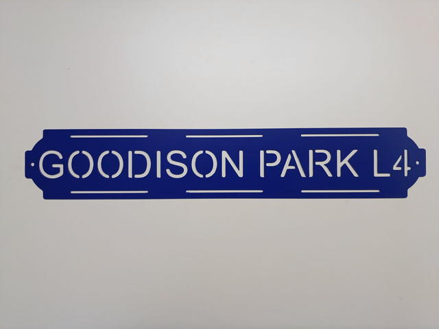 Goodison Park L4 Sign