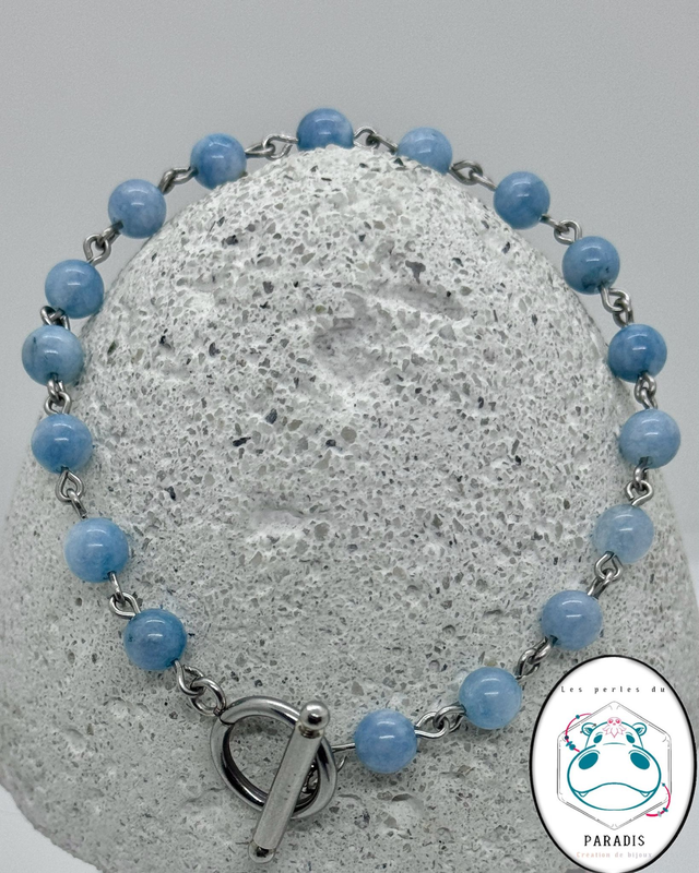 bracelet en aigue-marine