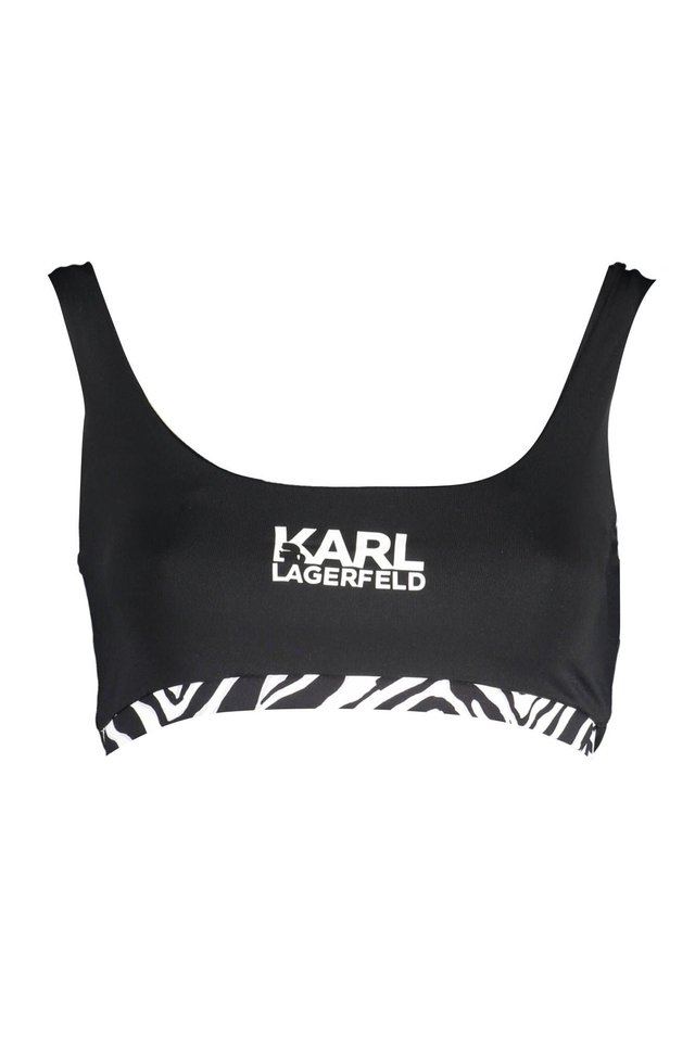 KARL LAGERFELD BEACHWEAR COSTUME PARTE SOPRA DONNA NERO