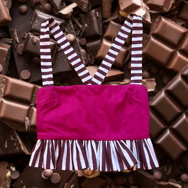 Crop top froufrou - taille 1