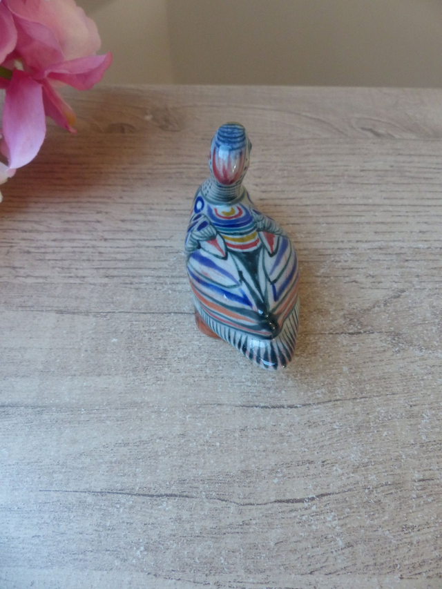 Figurine Oiseau Canard Tonala Art Populaire Mexicain Peint à la main et Signé Erandi Mexique