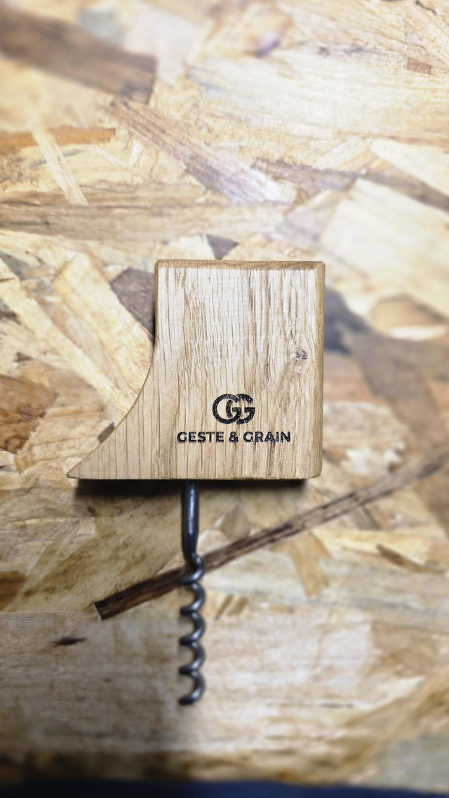 Tire-bouchon en Bois Massif — Gamme Héritage (Pièce n°02)