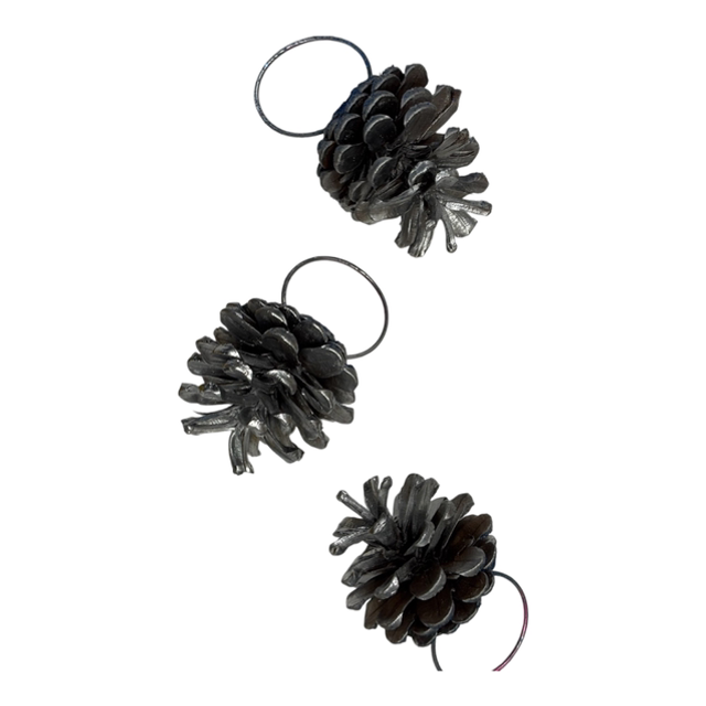 Décoration pomme de pin x3