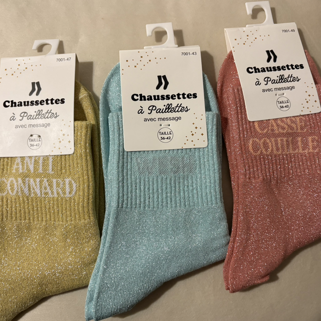 Chaussette à paillettes lot 21