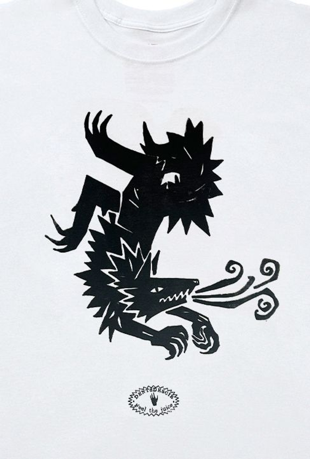 Dents de Scie® Le loup Tee-shirt Blanc