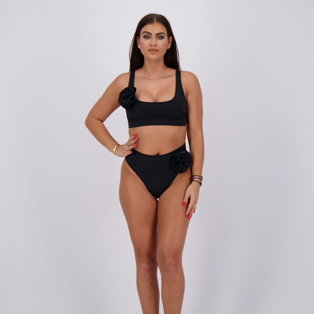 Reinders Bikini Set Roses True Black