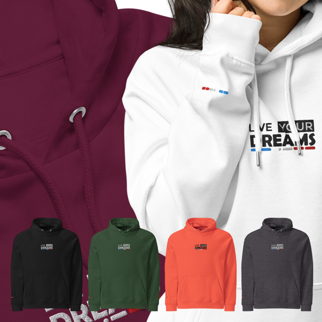 Sweat à Capuche BIO Brodé - DREAMS