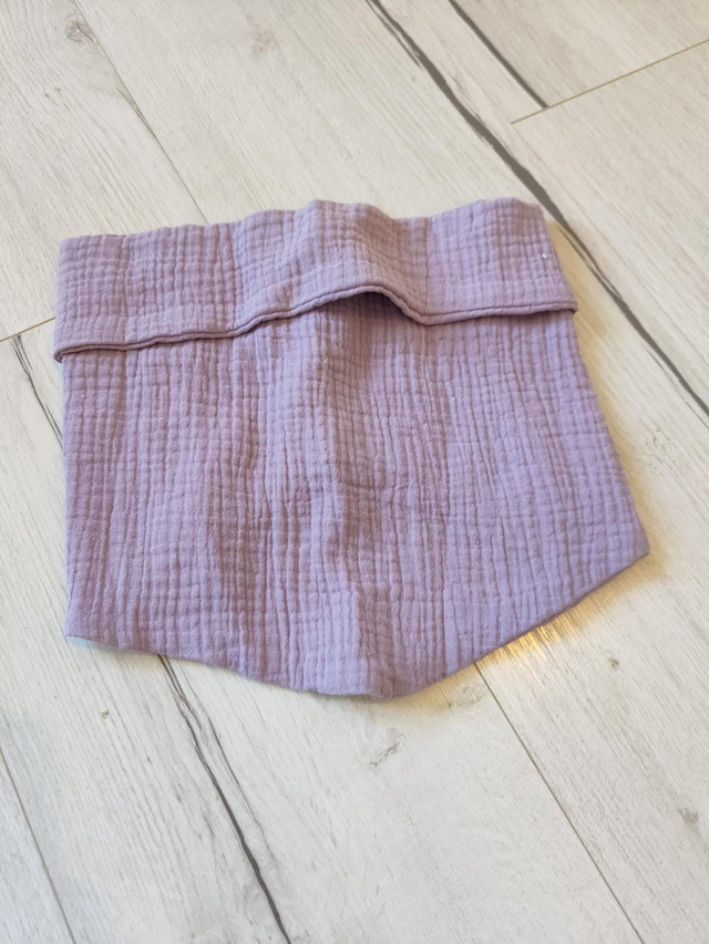 Tour de cou léger gaz de coton parme 2-6ans