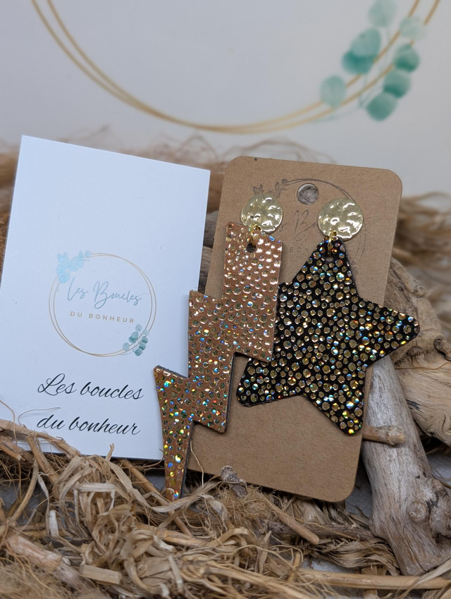 Boucles d'oreilles Asymétrique nc004