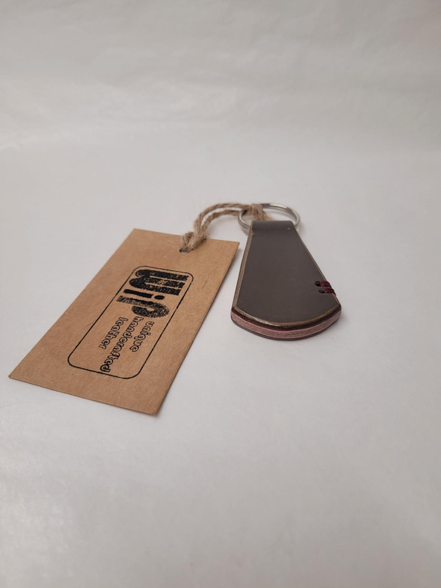 Small Leather Fan Key Fob - Dickie - ML-001