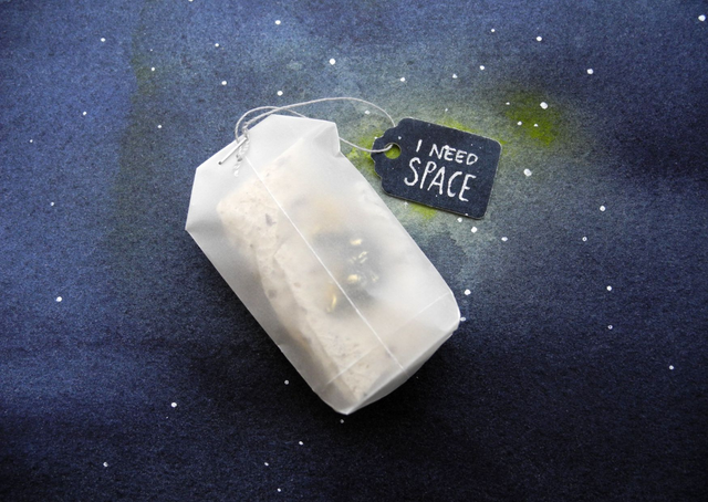 I need space necklace silver