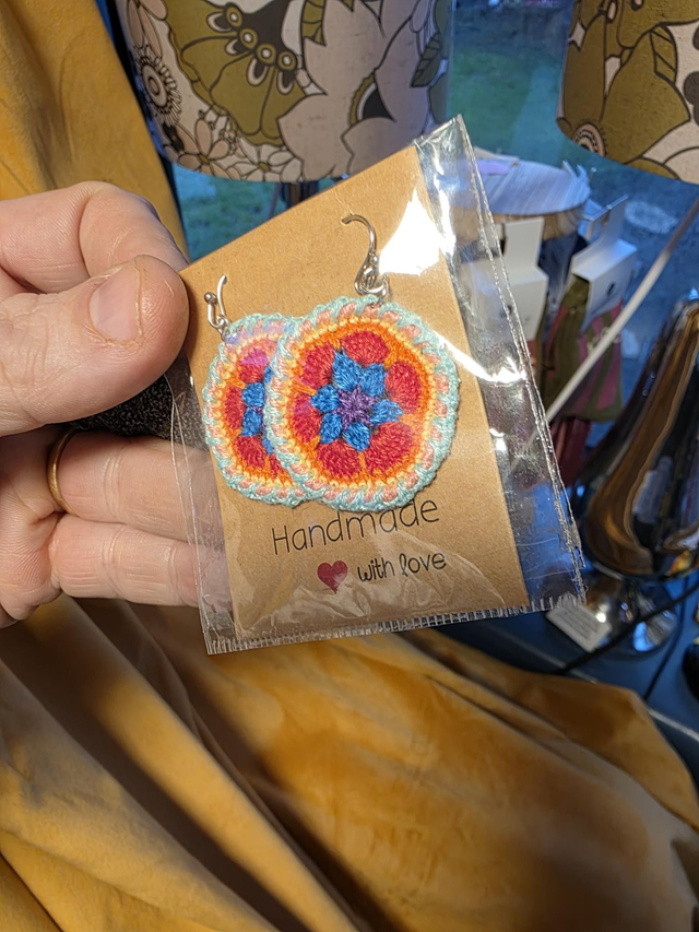 Boucles d'oreilles au crochet 