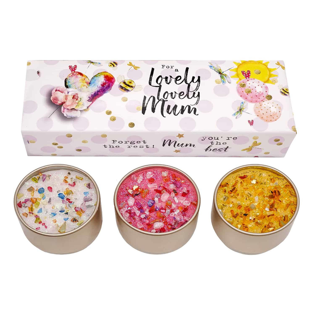 Just Because Three Lites - Lovely, Lovely Mum - Candle Gift set