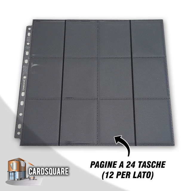 Gamegenic - 10 Pagine a 24 tasche - Side Loading - Black
