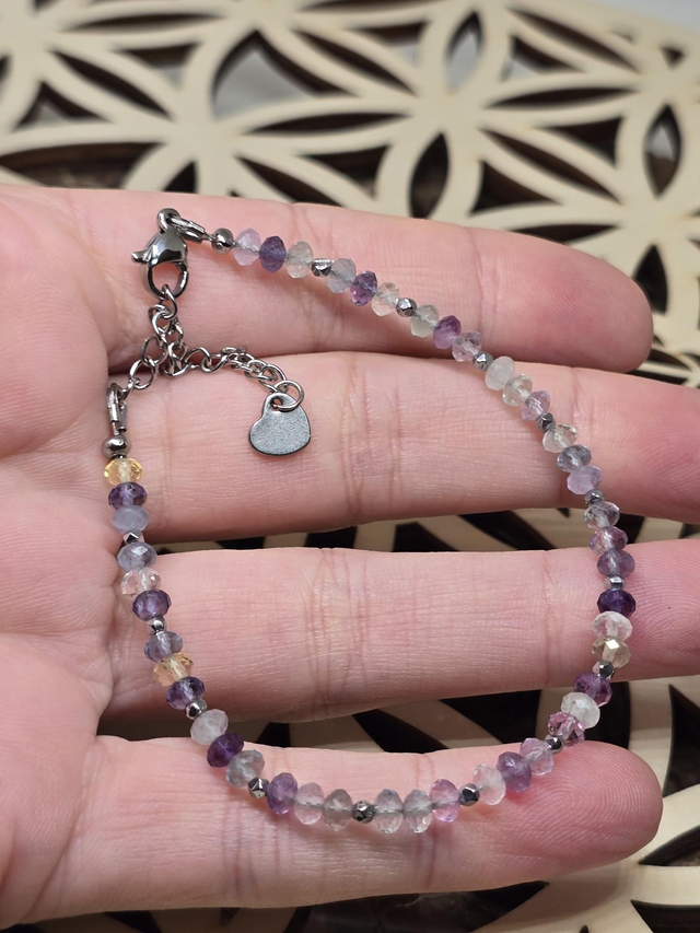 Bracelet Fluorite 3x4 mm