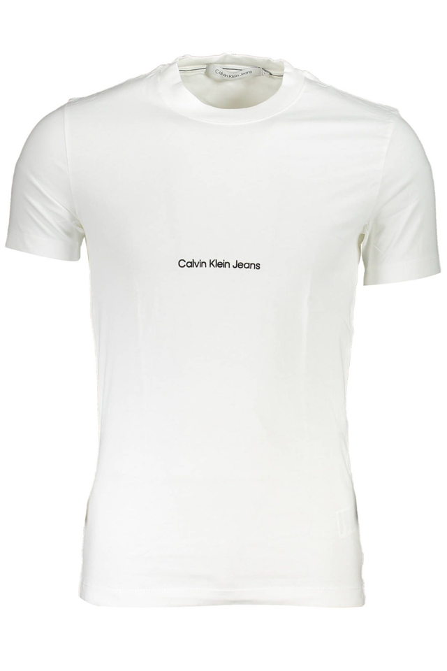 CALVIN KLEIN T-SHIRT MANICHE CORTE UOMO BIANCO