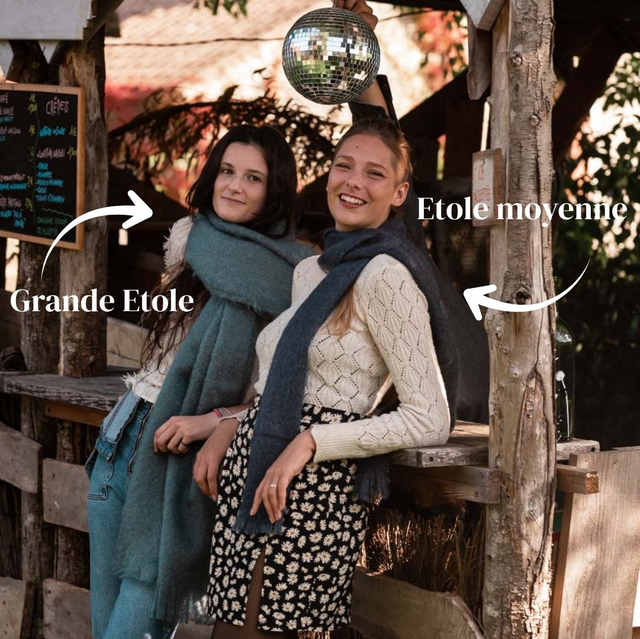 Étole en Mohair et Soie - Taille Moyenne