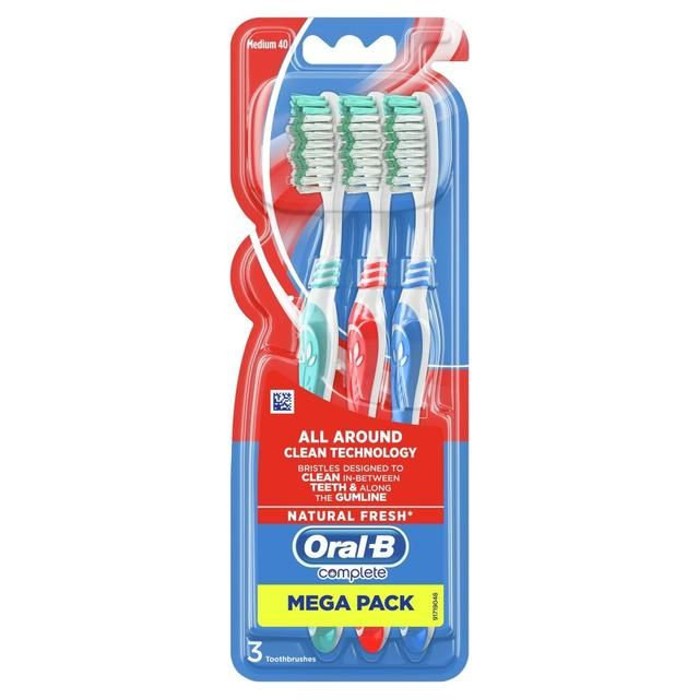 Oral B Toothbrush 3pk Complete All Around Clean