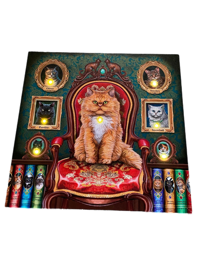 Light Up Canvas Lisa Parker &quot;Mad About Cats&quot;