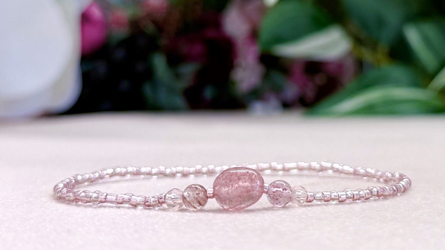 Bracelet | Quartz Fraise - Trio Unique