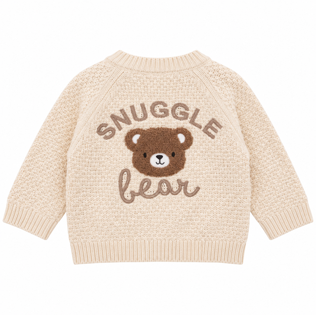 Snuggle bear cardigan