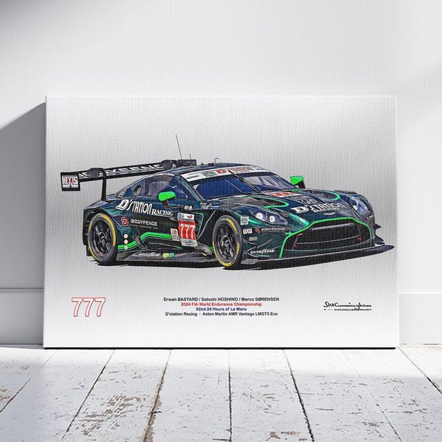 C260207 Aston Martin AMR Vantage GT3Evo Le Mans 2024 D'station Racing #777 
