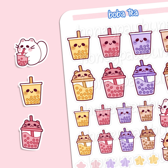 Boba Tea Sticker Sheet - ST226