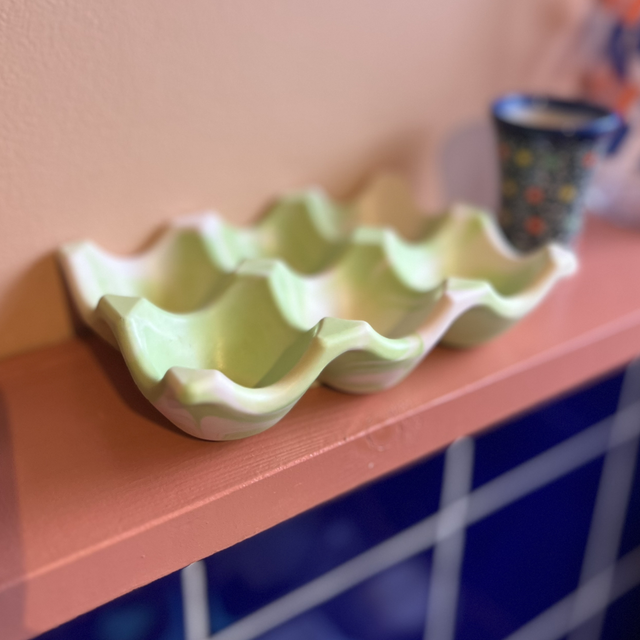 Egg tray - green