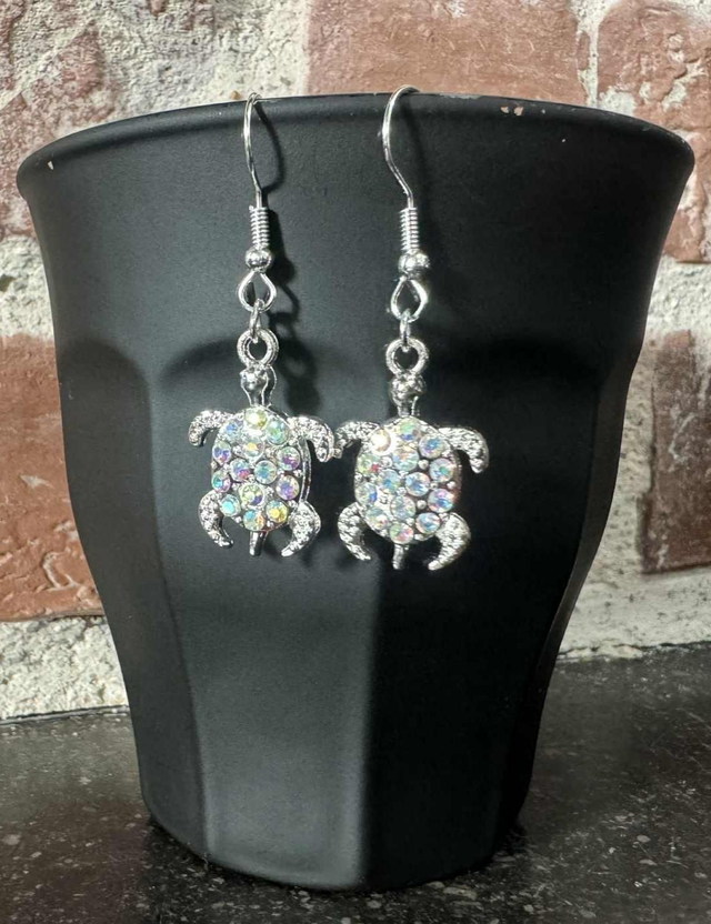 🌊 Boucles d’oreilles Tortue – Élégance &amp; Nature 🐢