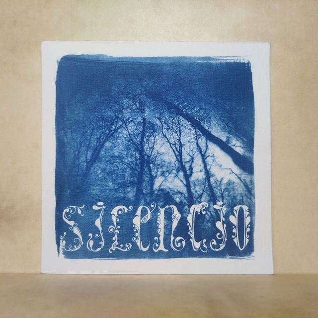 Cyanotype Silencio et forêt de Brocéliande