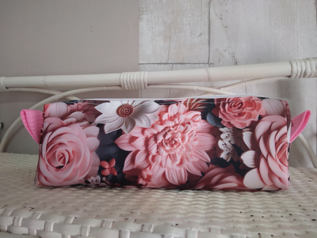 Trousse rectangulaire fleur 3d 
