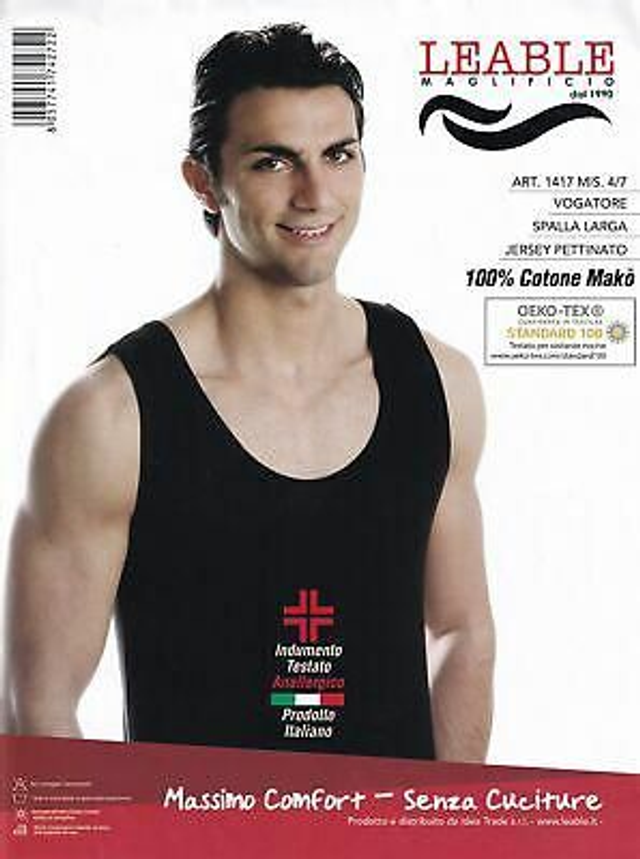 3 CANOTTE UOMO
LEABLE ART. 1417
 NERO