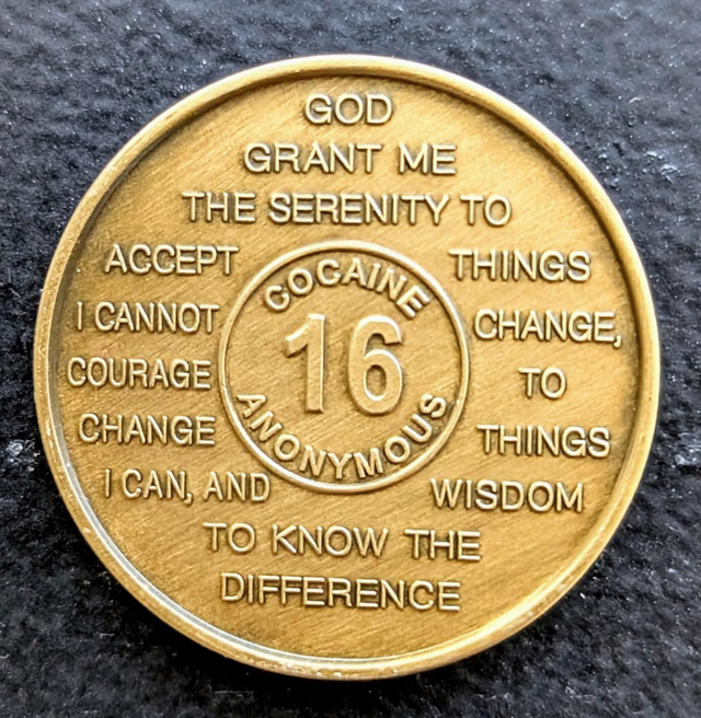 16 jaar metal coin 